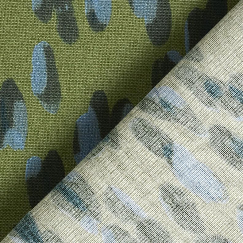 Tecido para exteriores Lona Bolinhas grandes – verde-pinheiro/azul,  image number 4