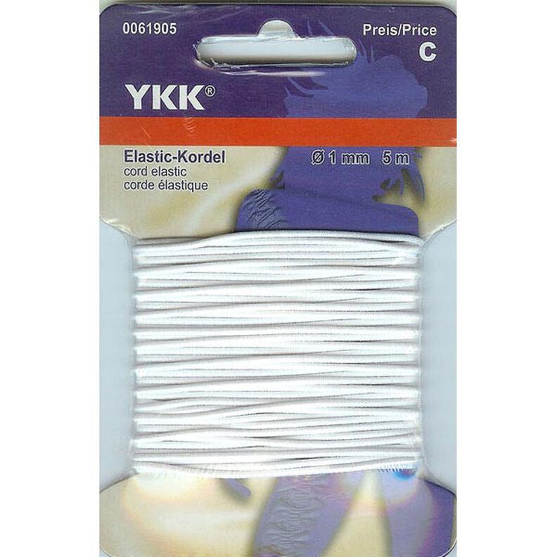 Cordão elástico 501 [5m] – branco | YKK,  image number 1