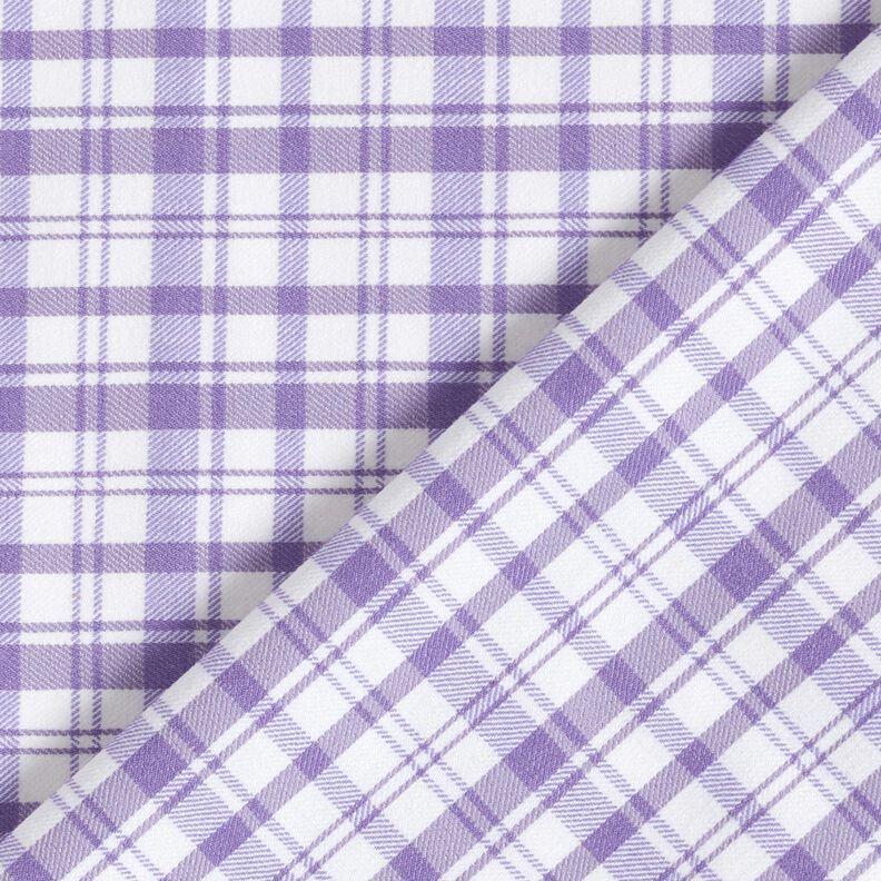 Algodão stretch xadrez – branco/lavanda,  image number 5
