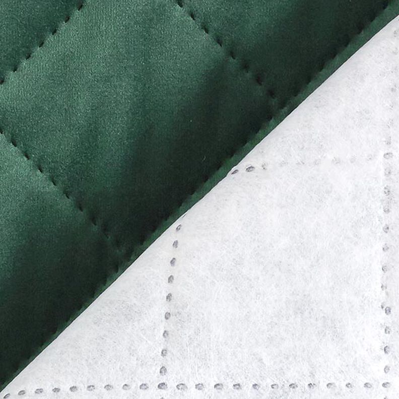 Tecido para estofos Veludo Tecido acolchoado – verde escuro,  image number 3