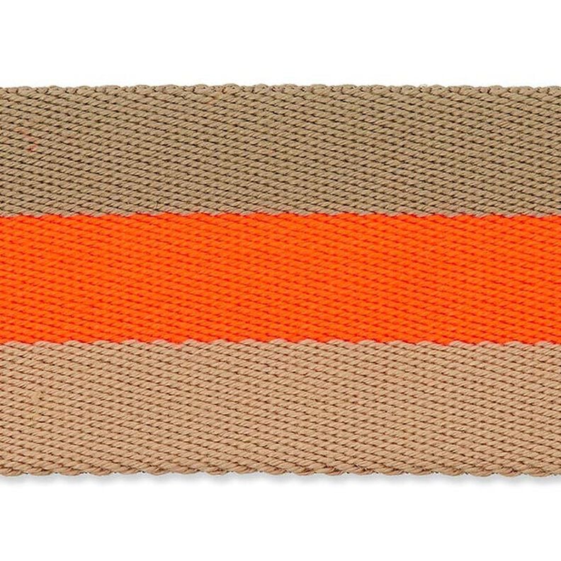 Cinto para bolsas Néon [ 40 mm ] – laranja vivo/bege,  image number 1