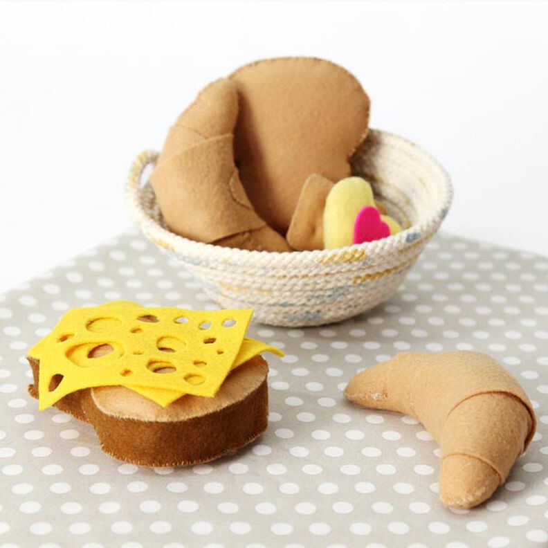 Feltro 90 cm / 1 mm de espessura – bege escuro,  image number 4