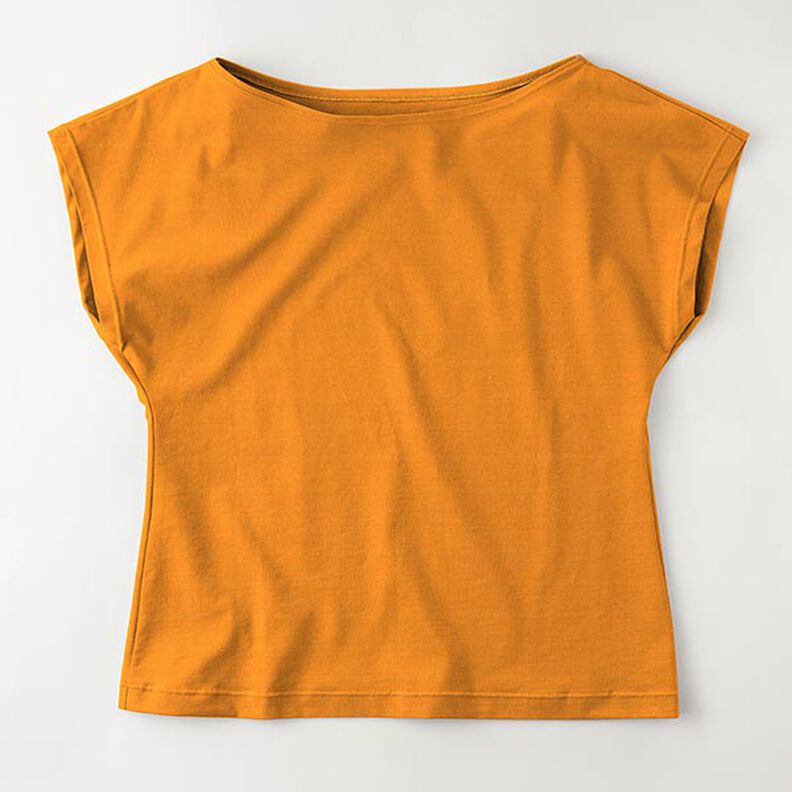 Jersey de algodão médio liso – laranja,  image number 8