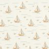 Jersey de algodão Veleiros e peixes Impressão Digital – branco sujo,  thumbnail number 1