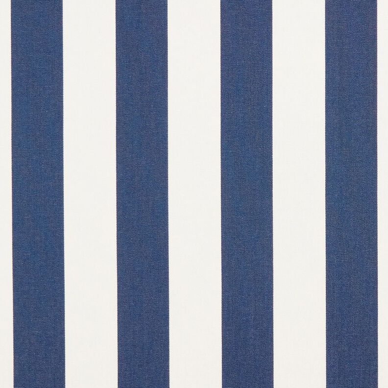 Tecido para exteriores Lona Riscas grossas – índigo/marfim,  image number 1