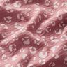 Musselina/ Tecido plissado duplo Padrão Leo grande – rosa-velho escuro/branco,  thumbnail number 2