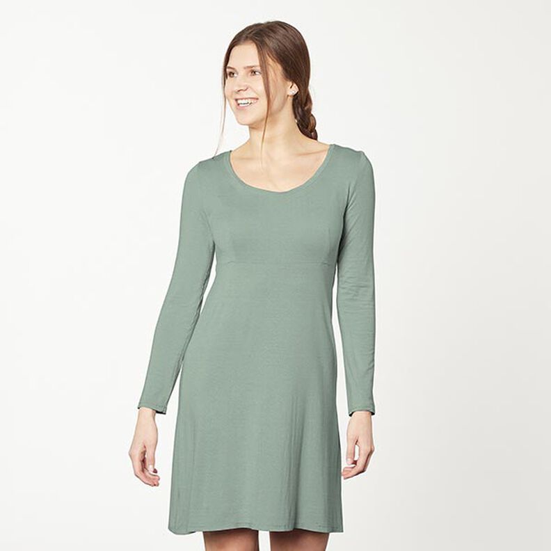 Jersey de algodão médio liso – verde amarelado,  image number 7
