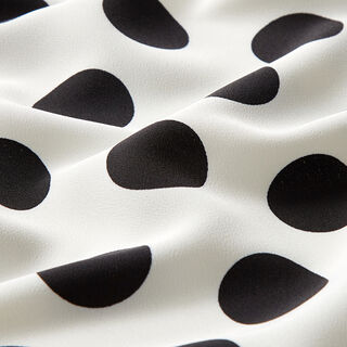 Tecido crepe Polka Dots [2,5 cm] – branco, 