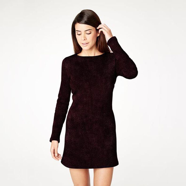 Veludo stretch Nicki – beringela,  image number 4