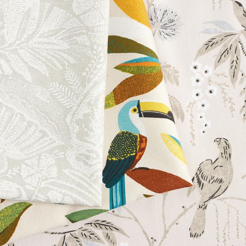 Tecido para decora&ccedil;&atilde;o Cetim de algod&atilde;o Selva tropical &ndash; caju,  image number 5