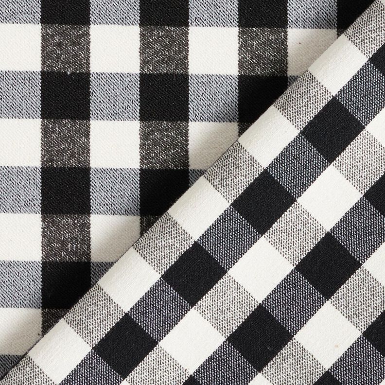 Stretch para calças Xadrez Vichy – preto/branco,  image number 4