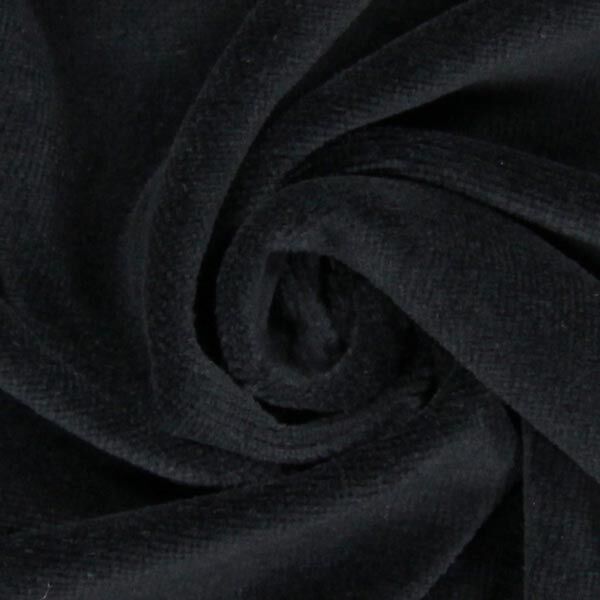 Tecido aveludado Nicki Liso – preto,  image number 2