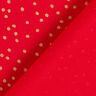 Tecido de algodão Popelina Pintas finas – vermelho/dourado,  thumbnail number 4