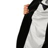 Forro para mangas Riscas de giz – branco/preto,  thumbnail number 6
