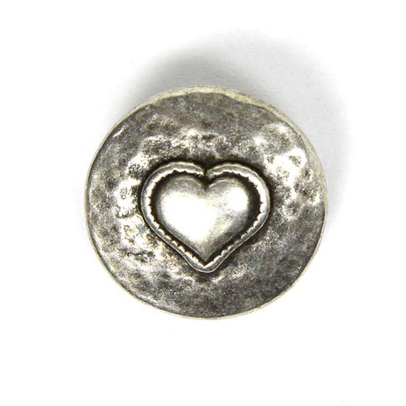 Botão metálico Heart,  image number 1