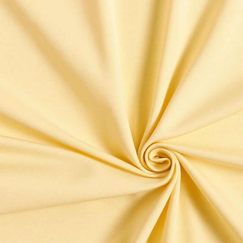 Jersey de algodão médio liso – amarelo-baunilha,  image number 1