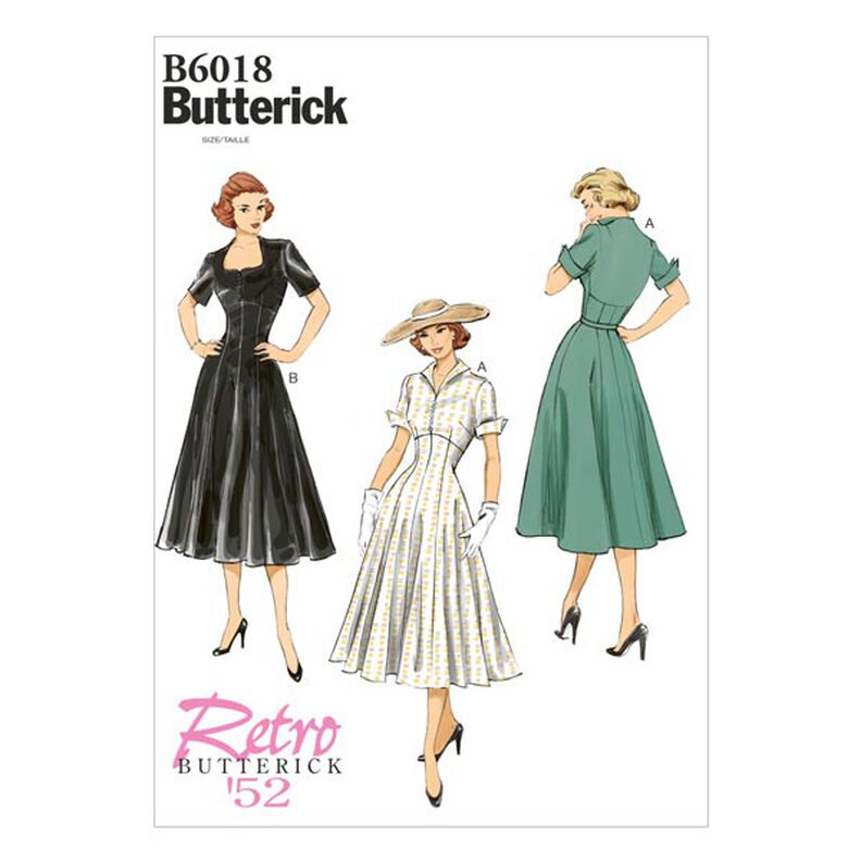 Vestido vintage 1952, Butterick 6018|40 - 48,  image number 1
