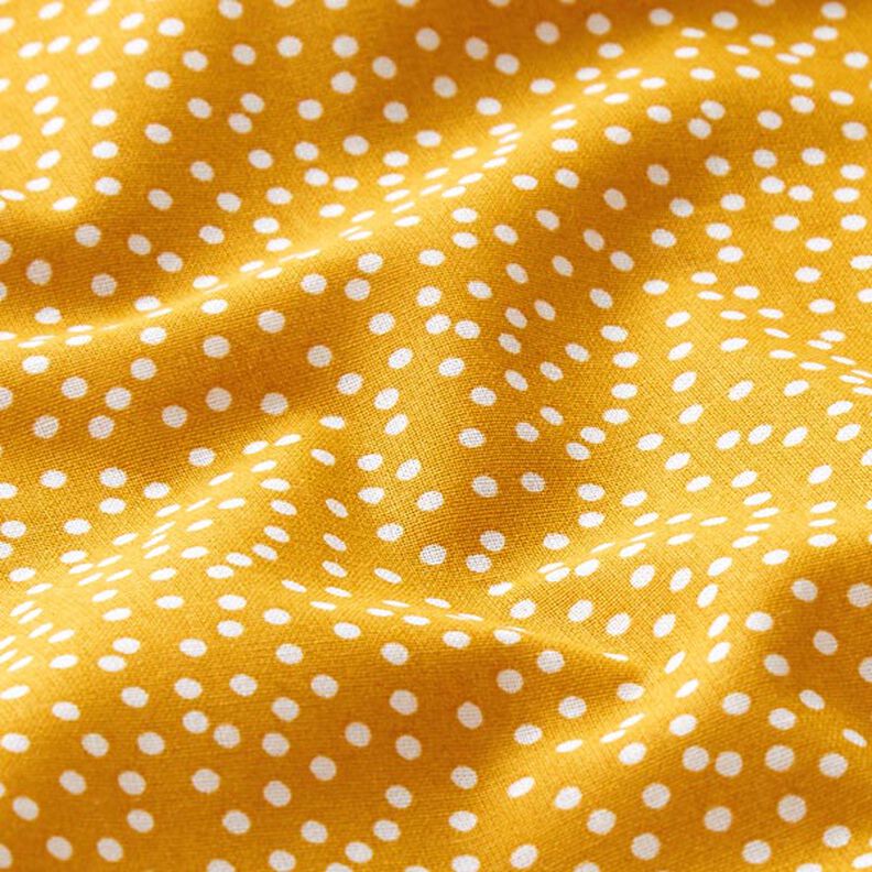 Tecido de algodão Cretone Pintas irregulares – amarelo-caril,  image number 2