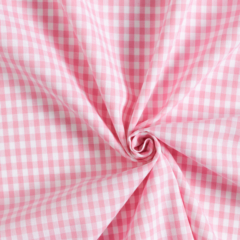 Tecido de algodão Xadrez Vichy 0,5 cm – rosa/branco,  image number 3