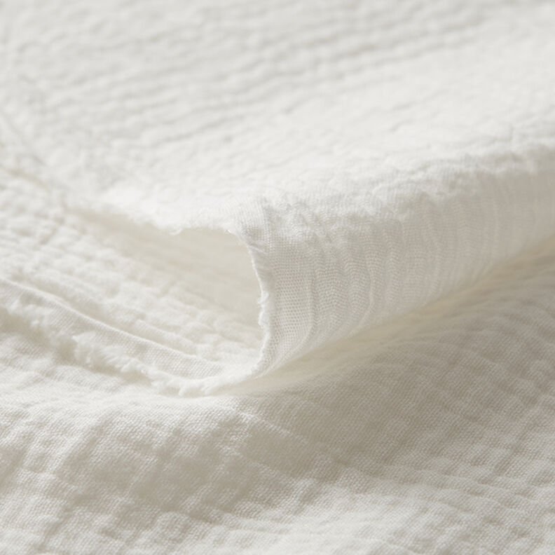 Musselina/ Tecido plissado duplo – branco sujo,  image number 5