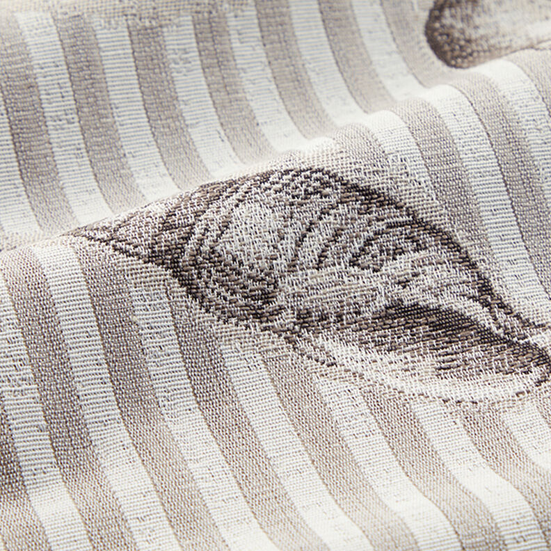 Tecido para decoração Gobelina bivalves – cinzento claro,  image number 2