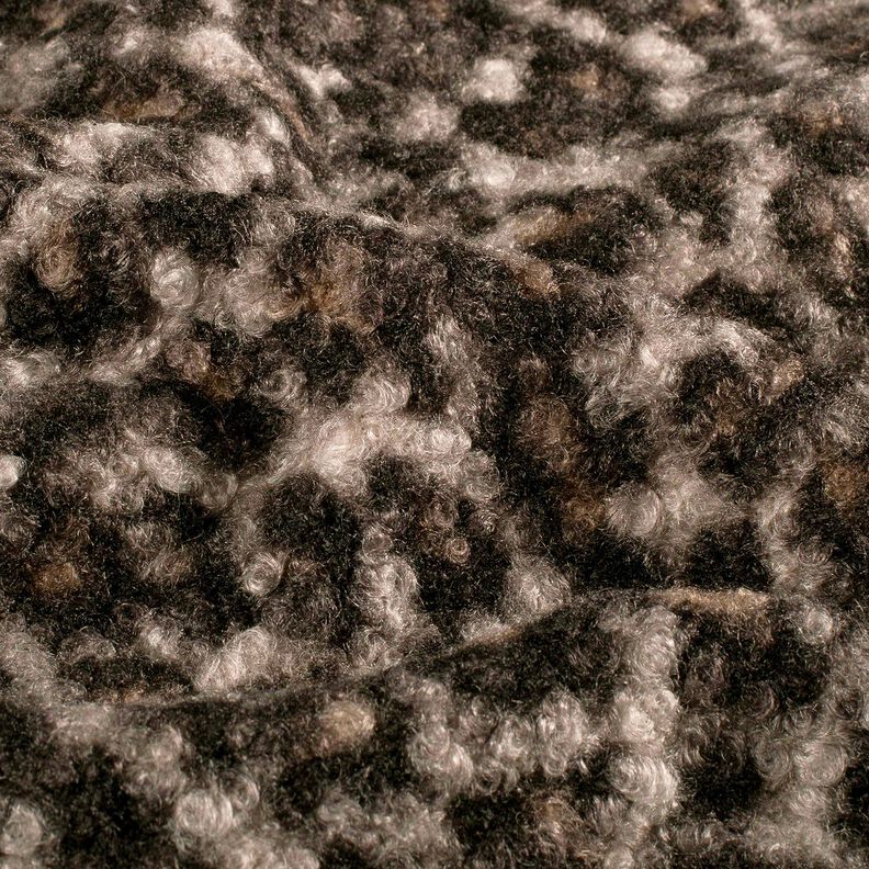 Malha Bouclé Leo – preto/castanho-avermelhado,  image number 2