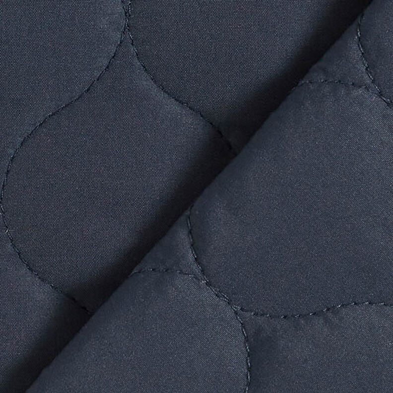 Tecido acolchoado Padrão circular – azul-marinho,  image number 4