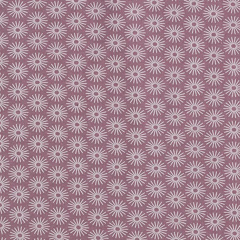 Jersey de algodão flores de brilho – beringela,  image number 1