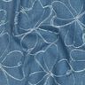 Ganga Jacquard Flores | Poppy Fabrics – azul ganga,  thumbnail number 2