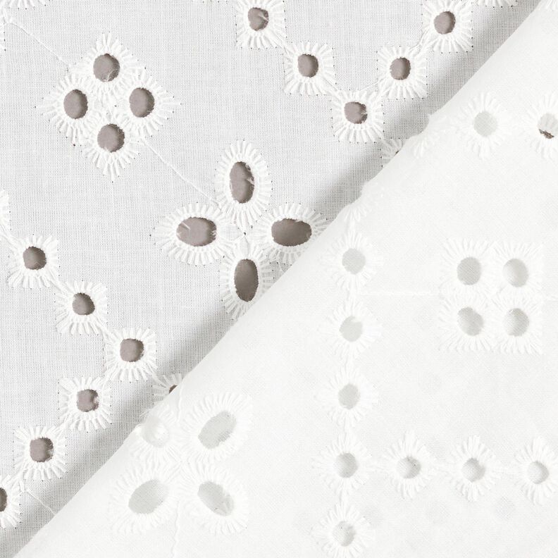 Tecido de algodão Bordado inglês – branco,  image number 4