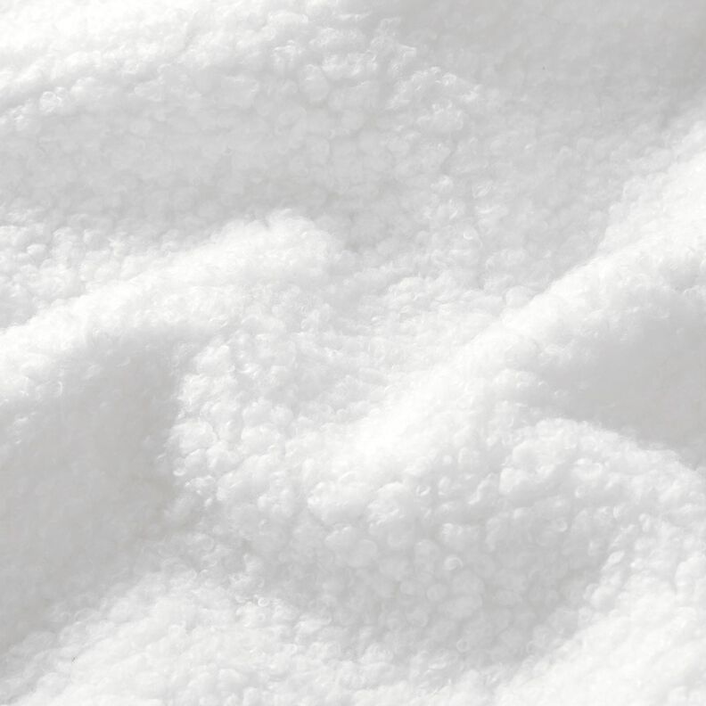Tecido para estofos Imitação de pele de carneiro – branco,  image number 2