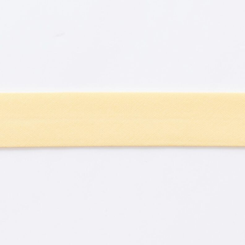 Fita de viés Algodão orgânico [20 mm] – amarelo-baunilha,  image number 1