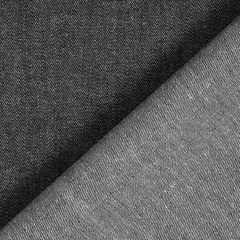 Chambray de algodão Jeanslook – preto,  image number 3