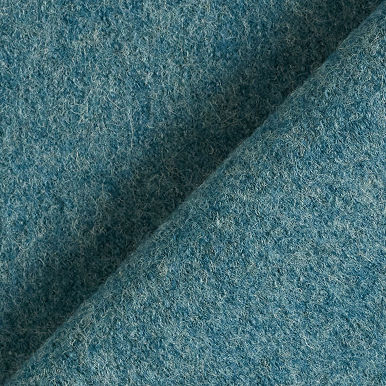 Lã grossa pisoada Melange – azul petróleo claro,  image number 3