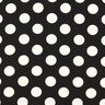 Tecido crepe Polka Dots [2,5 cm] – preto,  thumbnail number 1