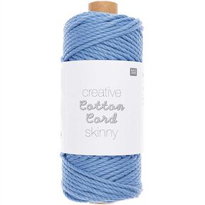 Creative Cotton Cord Skinny Fio de Macramé [3mm] | Rico Design - azul bebé, 