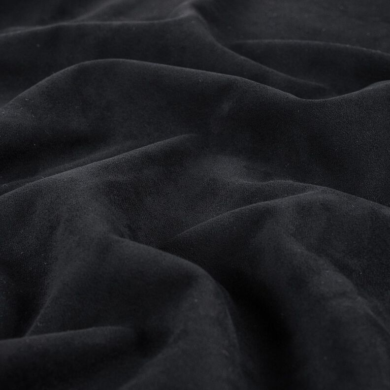 Tecido aveludado com reverso em pele Sherpa – preto,  image number 3