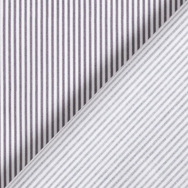 Popelina de algodão Riscas Mini – cinza ardósia/branco,  image number 4