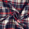 Flanela de algodão Xadrez – preto azulado/carmin,  thumbnail number 3