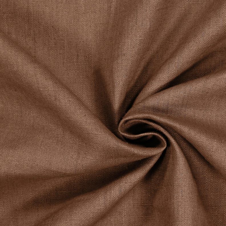 Tecido de linho Mistura de Rami Médio – castanho,  image number 1