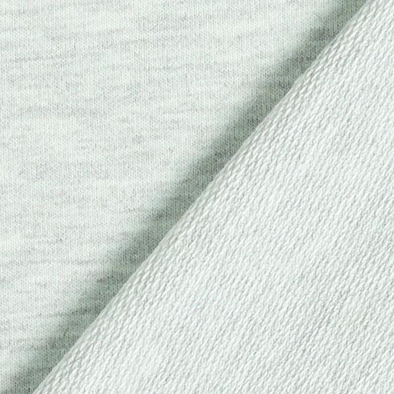 French Terry fino Melange – menta/cinzento,  image number 5