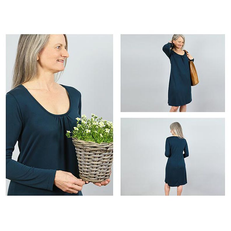 FRAU VLIELAND Vestido Jersey com decote redondo | Studio Schnittreif | XS-L,  image number 2