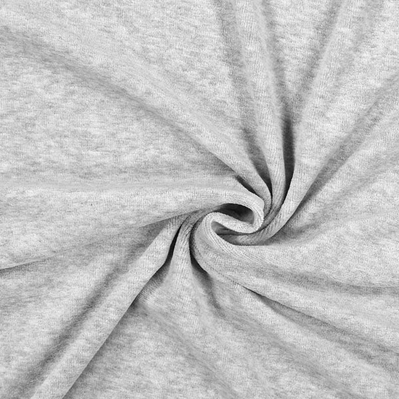 Tecido aveludado Nicki Liso – cinzento-prateado,  image number 1