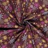Tecido de algodão Popelina Mistura de estrelas – bordô/dourado,  thumbnail number 3