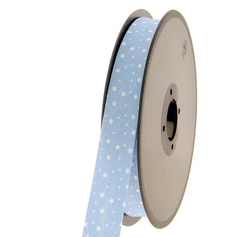 Fita de viés estrelas Algodão orgânico [20 mm] – azul claro,  image number 2