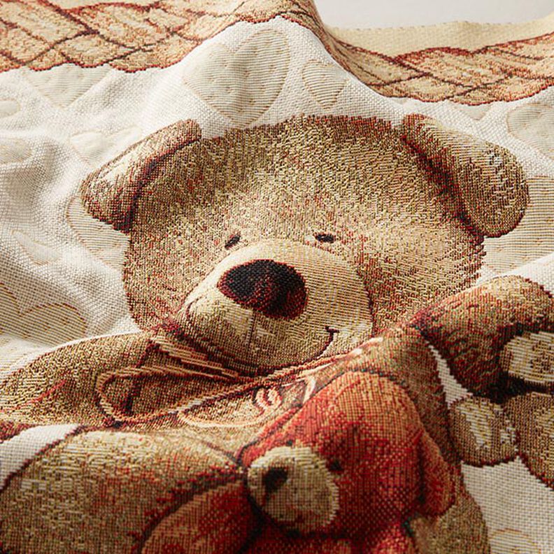 Tecido para decoração Peça de gobelina Ursos de peluche – beige,  image number 2