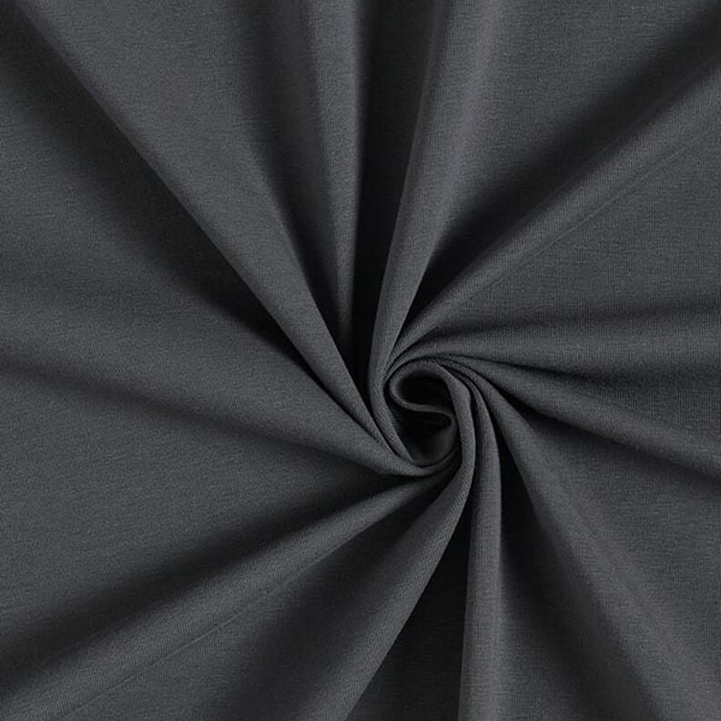 GOTS Jersey de algodão | Tula – cinzento escuro,  image number 1