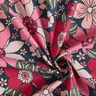 Tecido de algodão Cretone Flores retro – azul petróleo/rosa,  thumbnail number 3