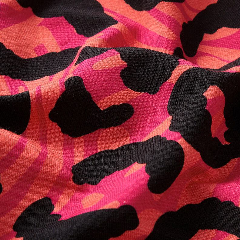 French Terry Sweat de verão Leo e flores – pink/laranja,  image number 6