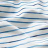 Jersey de algodão Riscas em aguarela Impressão Digital – marfim/azul real,  thumbnail number 2